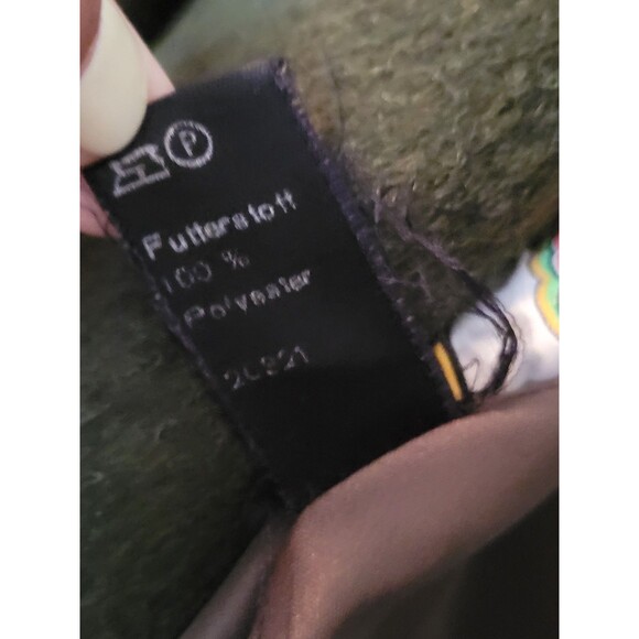 Women's Vintage Palomino Exclusive To C&A Winter Coat Part Wool Olive READ - Picture 6 of 9